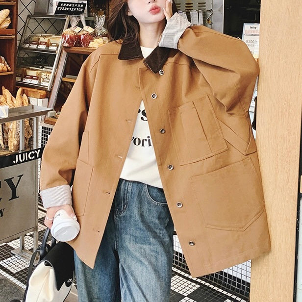 【Plaisir】ポケット ワークジャケット mry001504