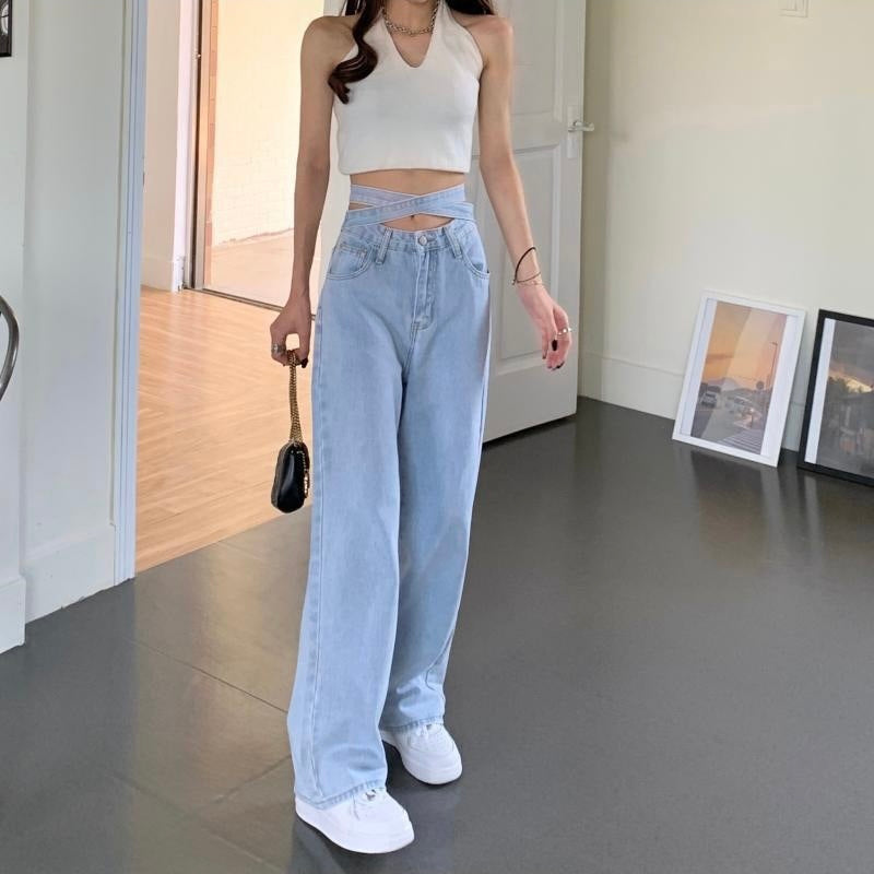 バックリボン ストレートパンツ mry000170