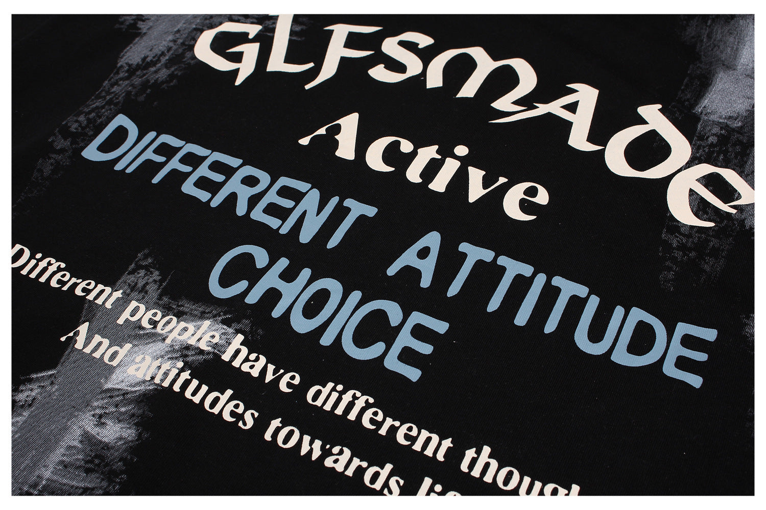 【2color】Attitude Graffiti T-Shirt mry001686