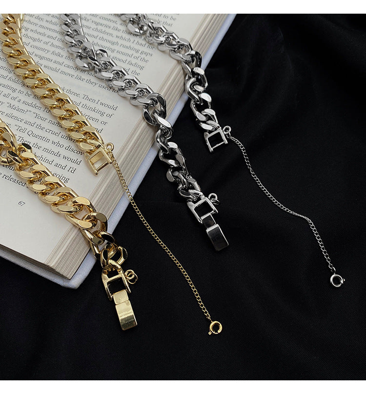 鎖骨チェーン ネックレス 太め mry000350