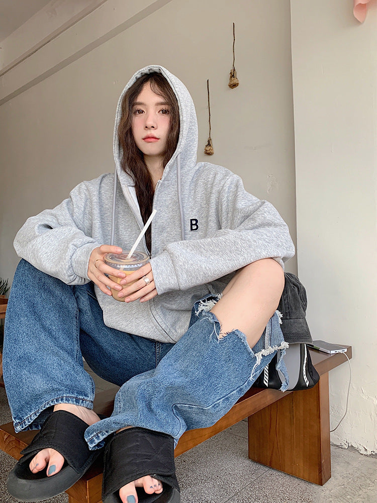 【送料無料】デザイン ロゴパーカー 4カラー 韓国ストリート 韓国カジュアル 韓国ガーリー mry000534