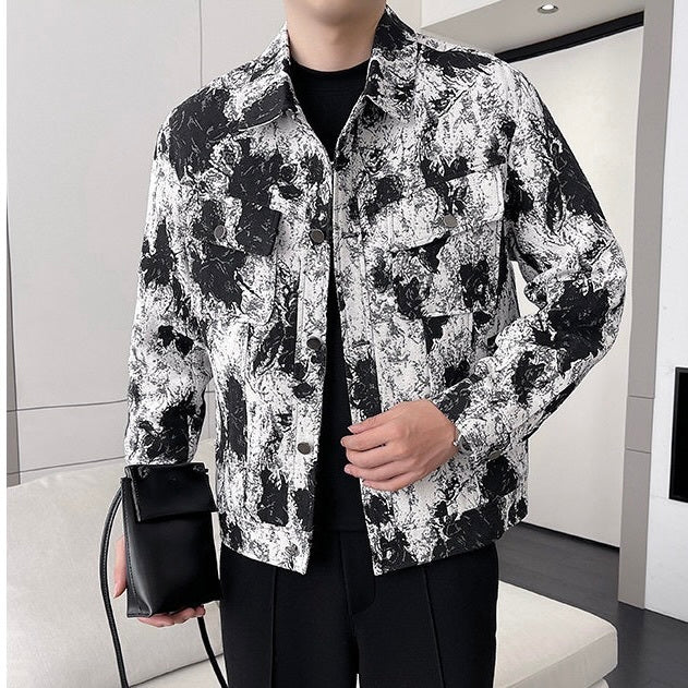 2カラー展開 韓国ストリート 韓国デザイン ヴィンテージ デニムジャケット mry001276