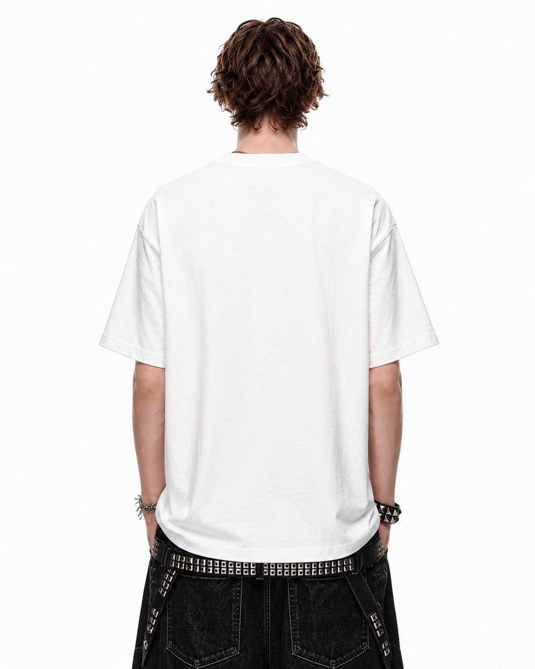 【トップス】ラインストーンクロスTシャツ mry002407