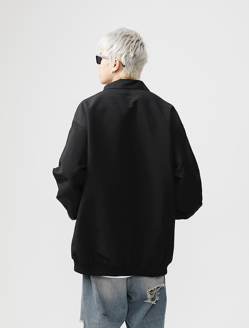 Black Zip Up Jacket mry001791