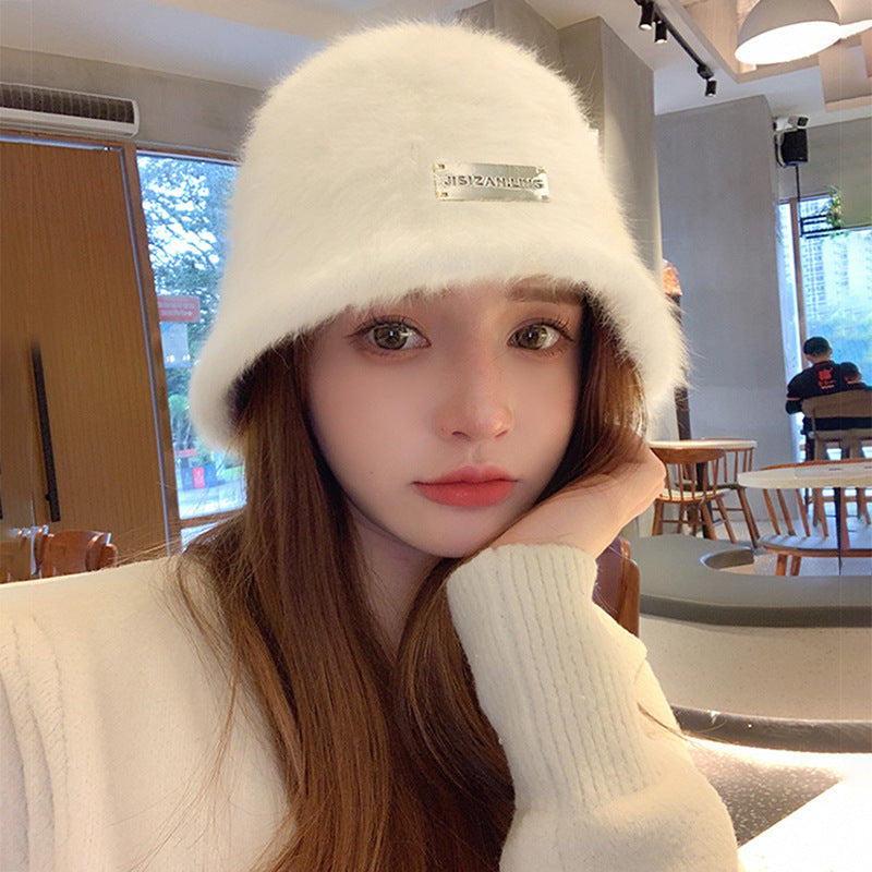 【Carina】2カラー展開 韓国デザイン ニット バケットハット 韓国カジュアル 韓国ガーリー mry001019