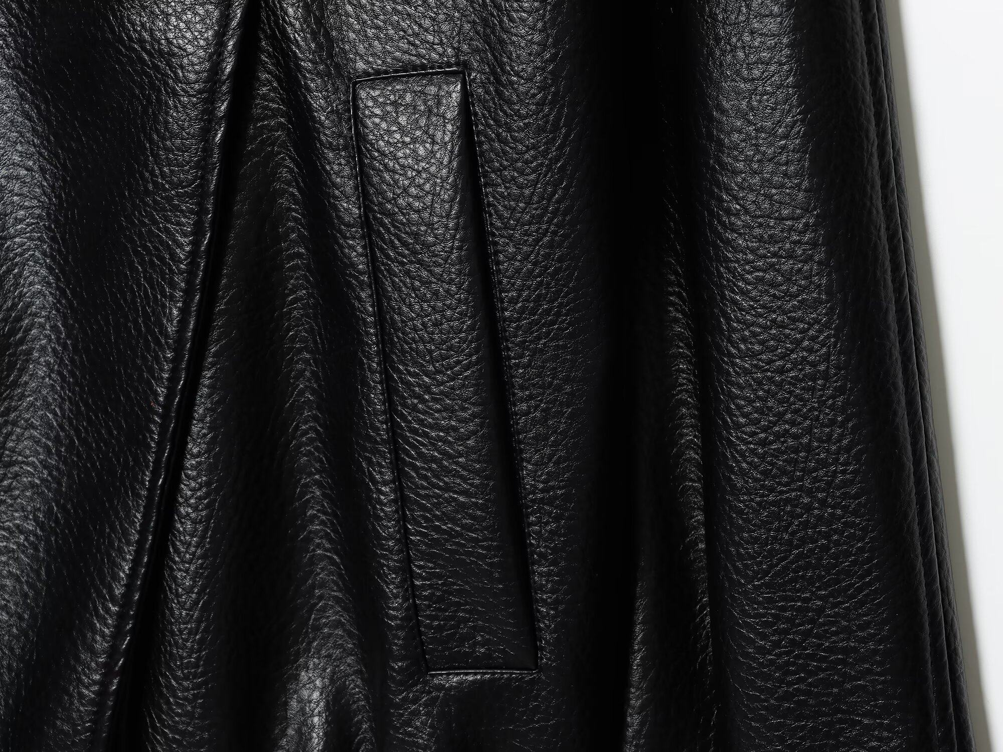 Stand Collar Leather Jacket mry002022