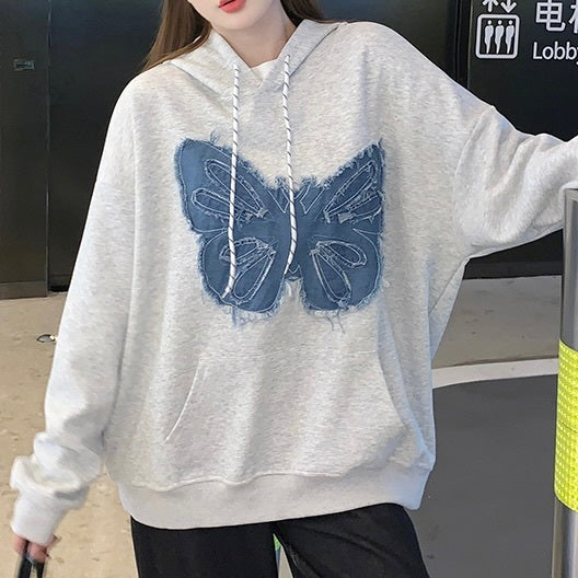 【Carina】2カラー展開 オーバーサイズ バタフライパーカー mry001056