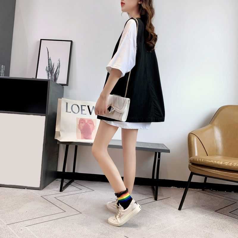 ルーズ カジュアル ジレ 薄手 mry000034