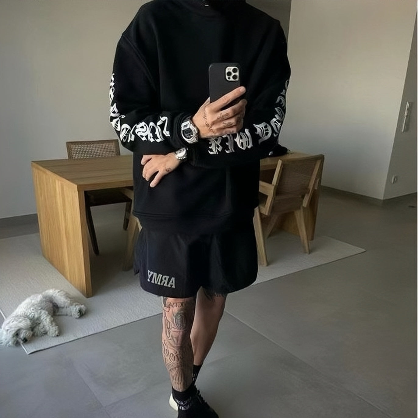 『※限定価格/評価★4.8以上⚡️』Gothic Armor Hoodie mry001465