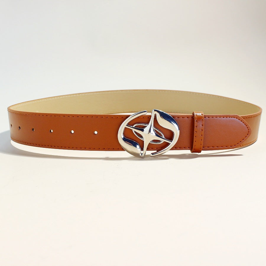【爆売れ中/3color】Twist Emblem Leather Belt mry001758