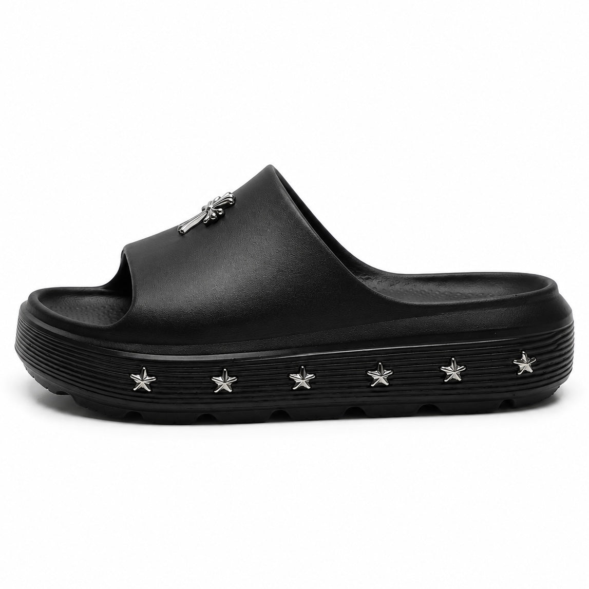 【再入荷】クロススタッズ サンダル(3.5cm UP)mry002519