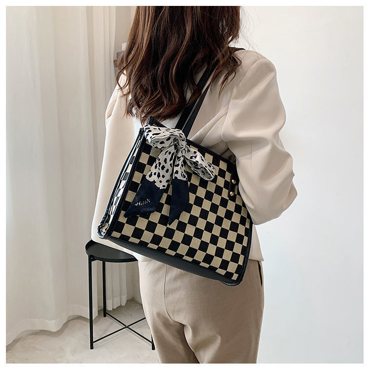 千鳥柄 トートバッグ mry000420