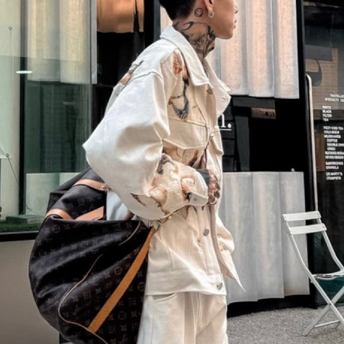 アメリカン 韓国ストリート 韓国カジュアル 韓国デザイン セットアップ (ジャケット) mry001250