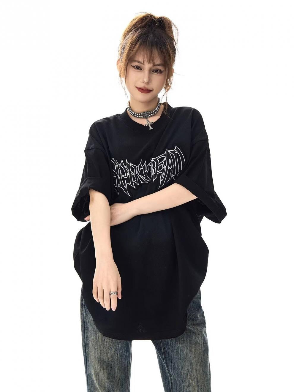 《数量限定価格🔥⚡️》2colorSPIKY HEAD Shadow Fade T-Shirt mry001677