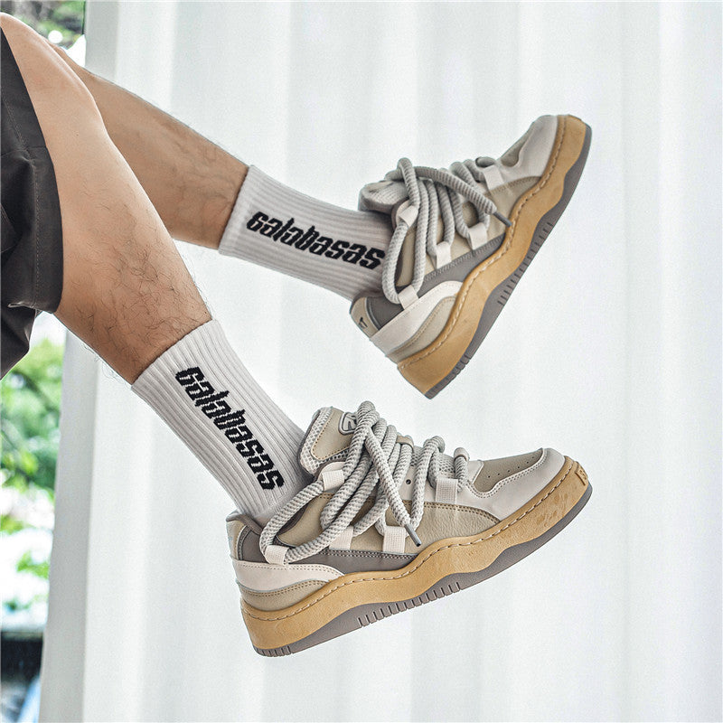 『評価★4.8以上』Heavy Rope Lace Chunky Sneakers mry001947