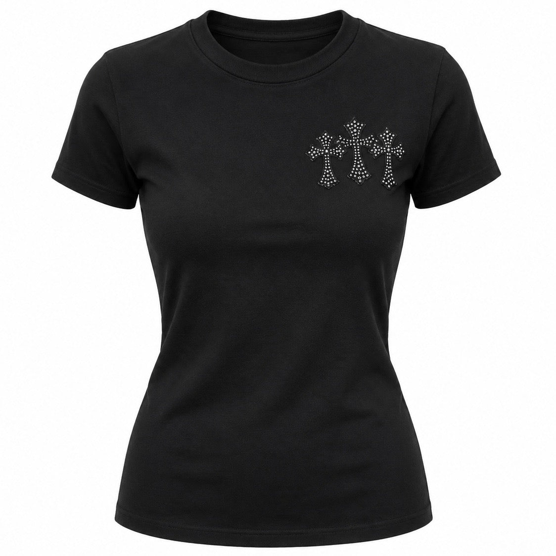 【トップス】ゴシッククロス フィットTシャツ mry002550