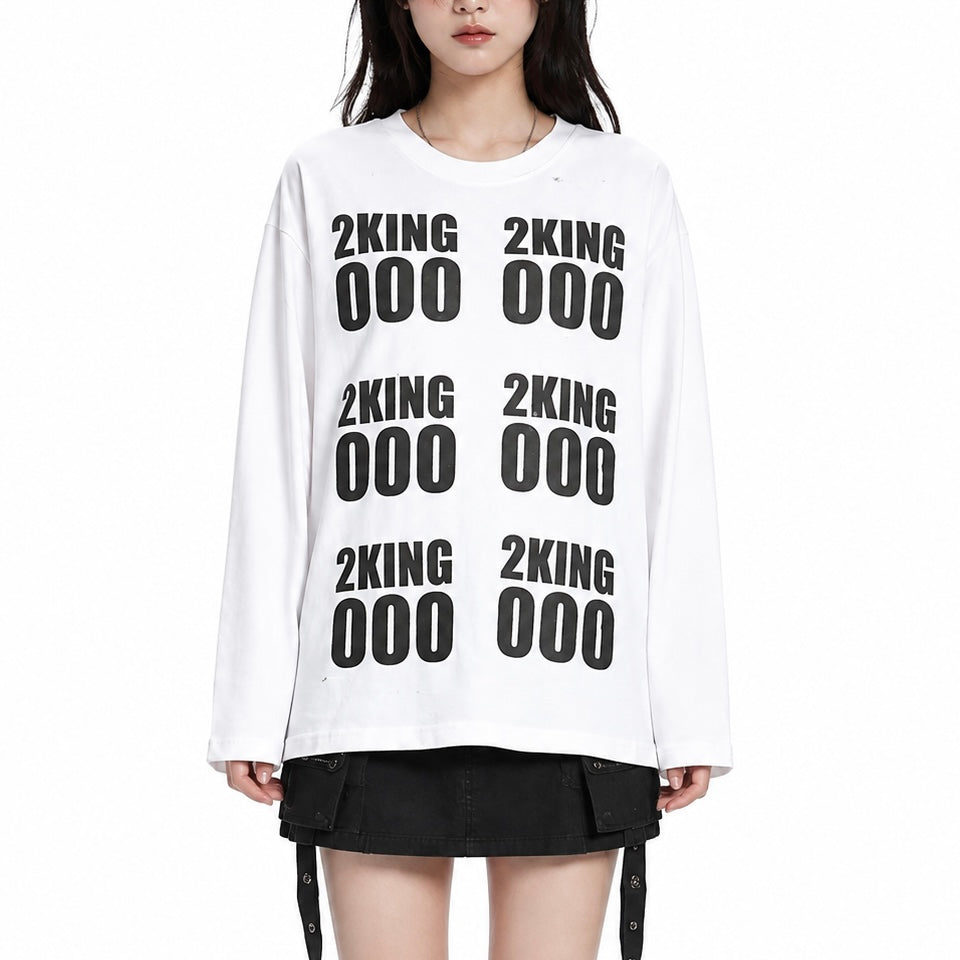 【新作】 リピートナンバー オーバーサイズTシャツ mry002731