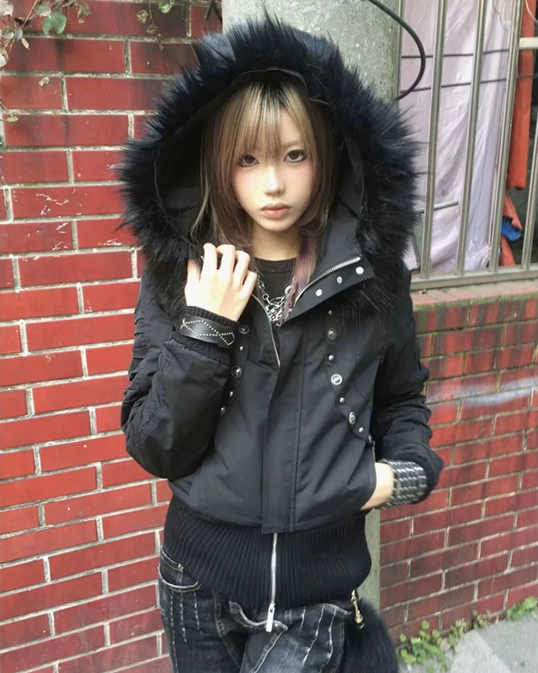 Fur Trim Puffer Jacket mry002074