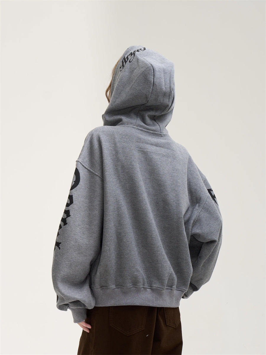 【評価★4.8以上/高品質】Unisex Oversized Gothic Graphic Hoodie mry001899