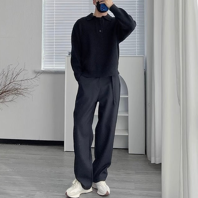 3カラー展開 アメリカン 韓国ストリート 韓国カジュアル トレンド ポロシャツ mry001307