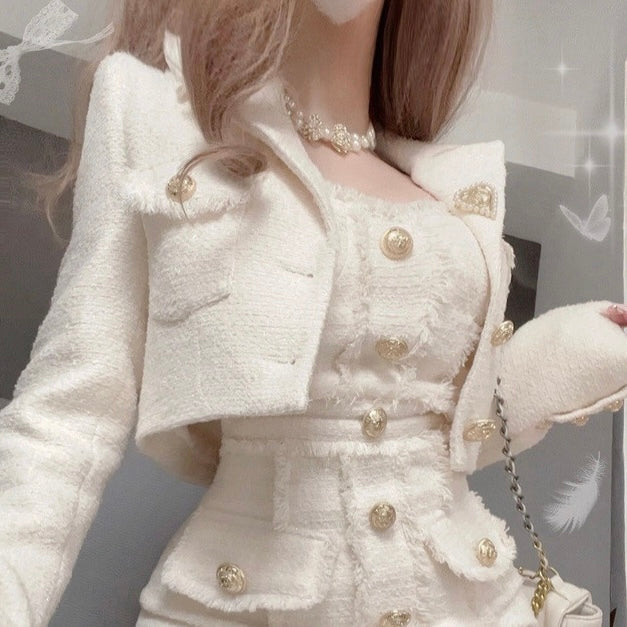 【Chéri】ツイードジャケット セットアップ mry001471