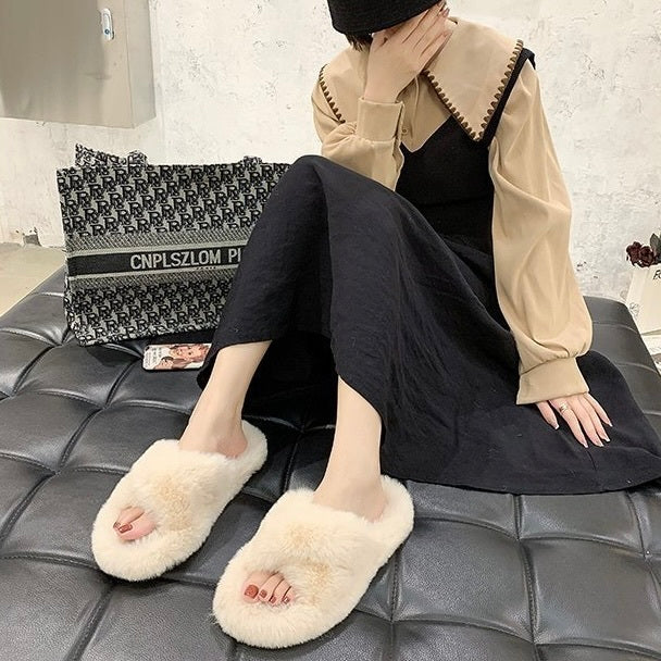 AW ふわふわ フラットヒール サンダル mry000200