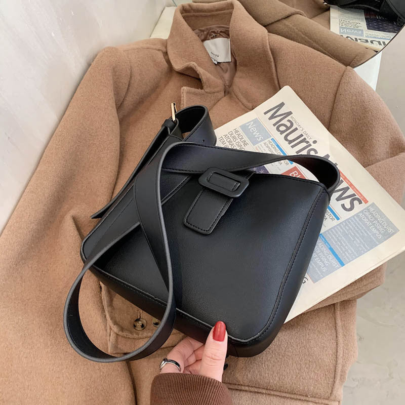 オールシーズン 肩掛け ファスナー 無地 ショルダーバッグ mry000201