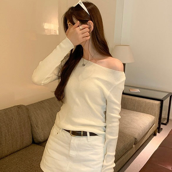 3カラー展開 韓国カジュアル 韓国デザイン シンプル 無地 トップス mry001120