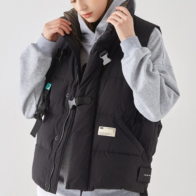 【送料無料】ダウン ベスト ジャケット ユニセックス 韓国ストリート 韓国カジュアル mry000554