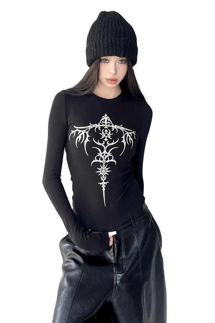 Tribal Cross Slim Fit Top mry002307