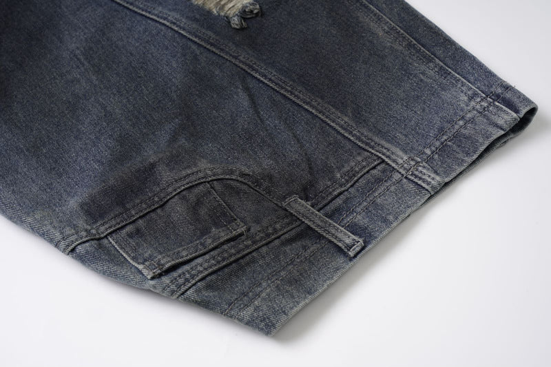 《評価★4.8超え💬✨》【COVER:FIT】 2color Extreme Wide-Leg Ripped Denim Pants mry001649