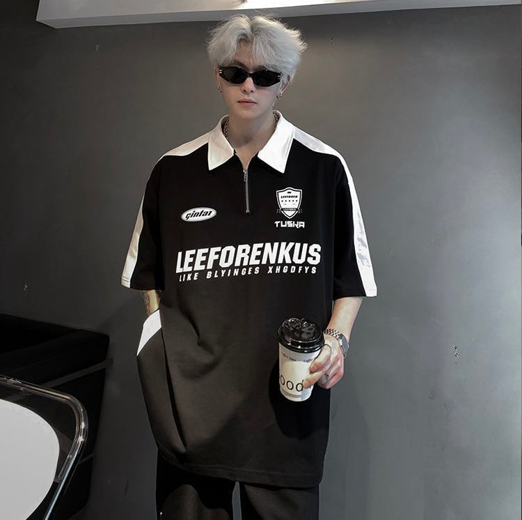 【2color】Monochrome Game T-Shirt mry001682