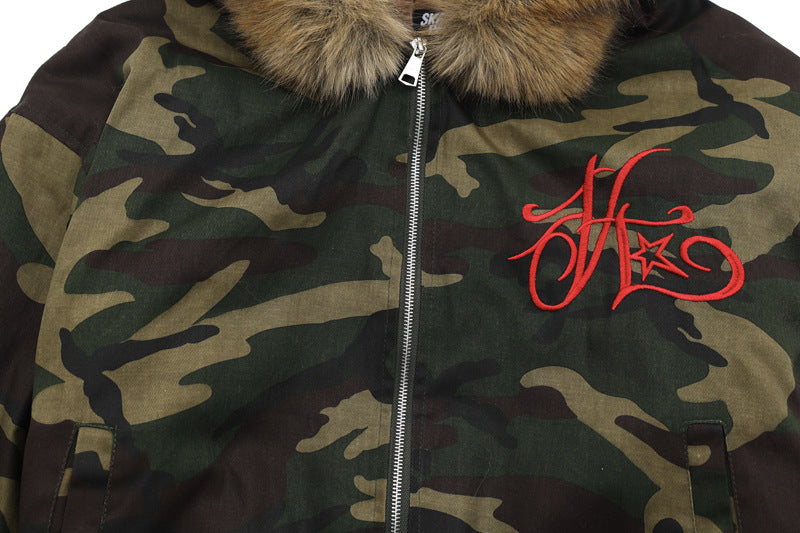 【評価★4.8以上/2color】Venom Thrill Camo Fur Hood Jacket mry001937
