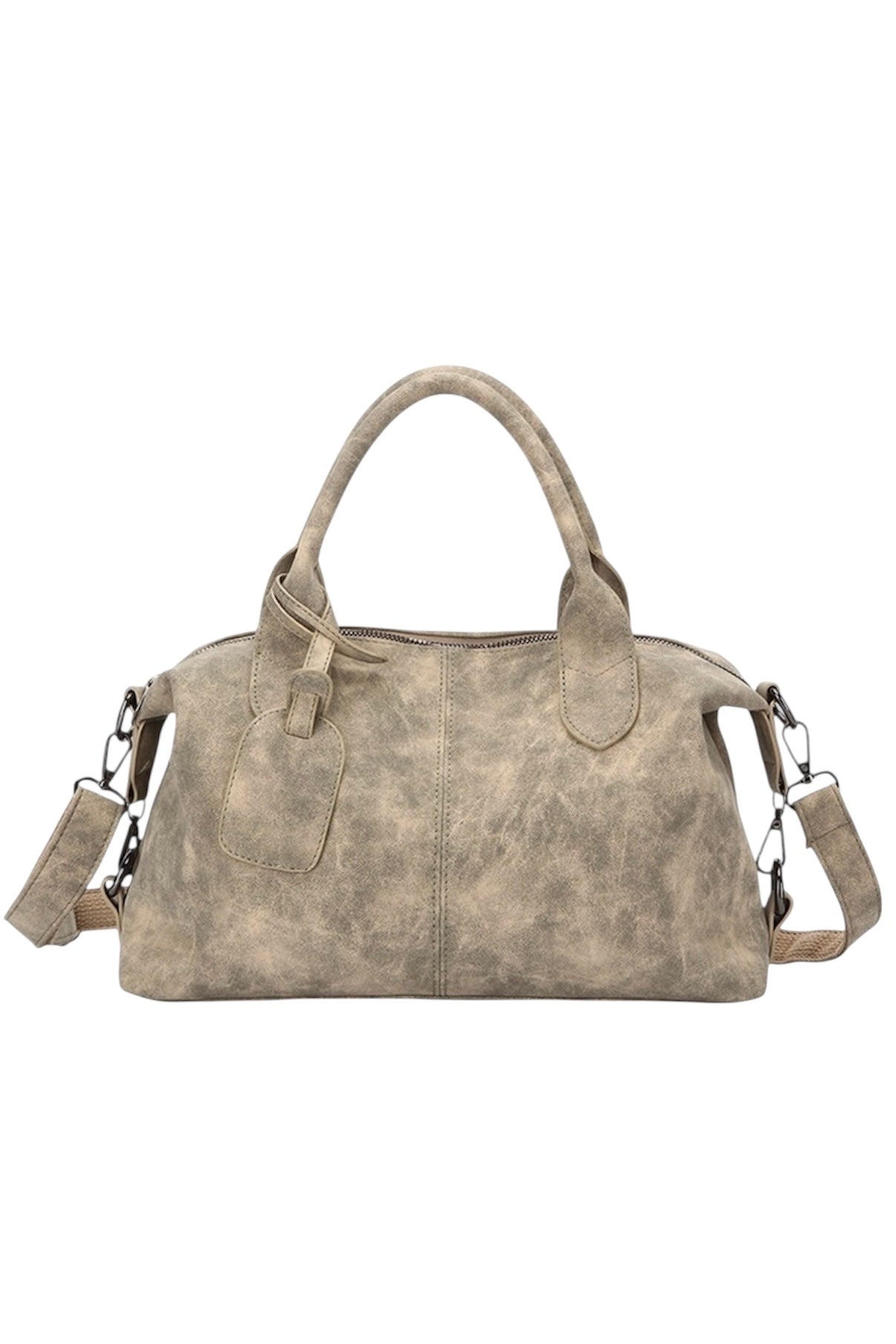 Washed Leather Boston Bag mry002316