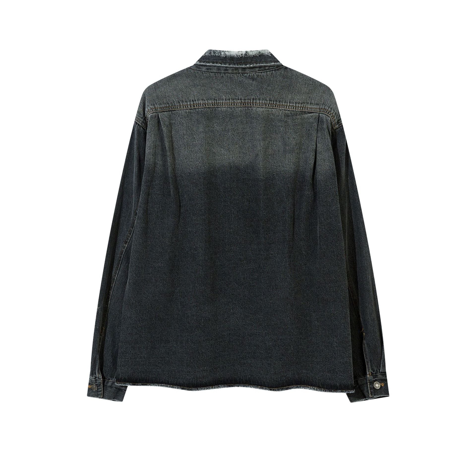 【2color】Washed Denim Zip-Up Jacket mry001842