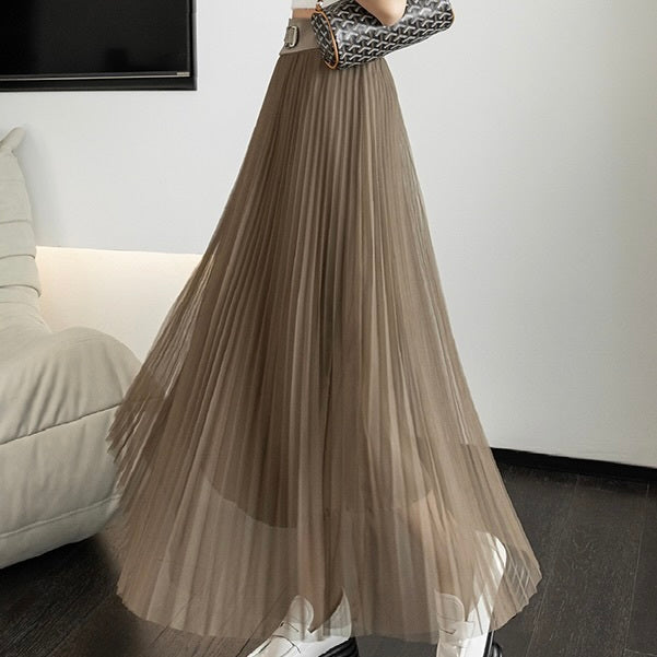 チュール Aライン ロングスカート mry000399