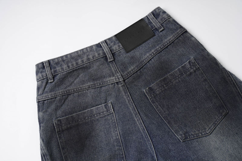 《評価★4.8超え💬✨》【COVER:FIT】 2color Extreme Wide-Leg Ripped Denim Pants mry001649