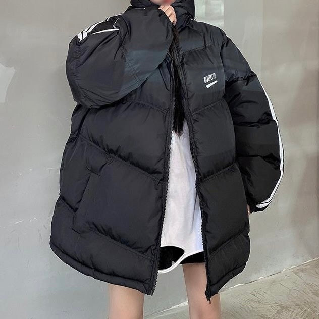 オーバーサイズ フード付き ダウンジャケット mry000425