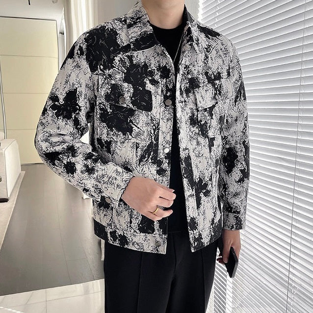 2カラー展開 韓国ストリート 韓国デザイン ヴィンテージ デニムジャケット mry001276