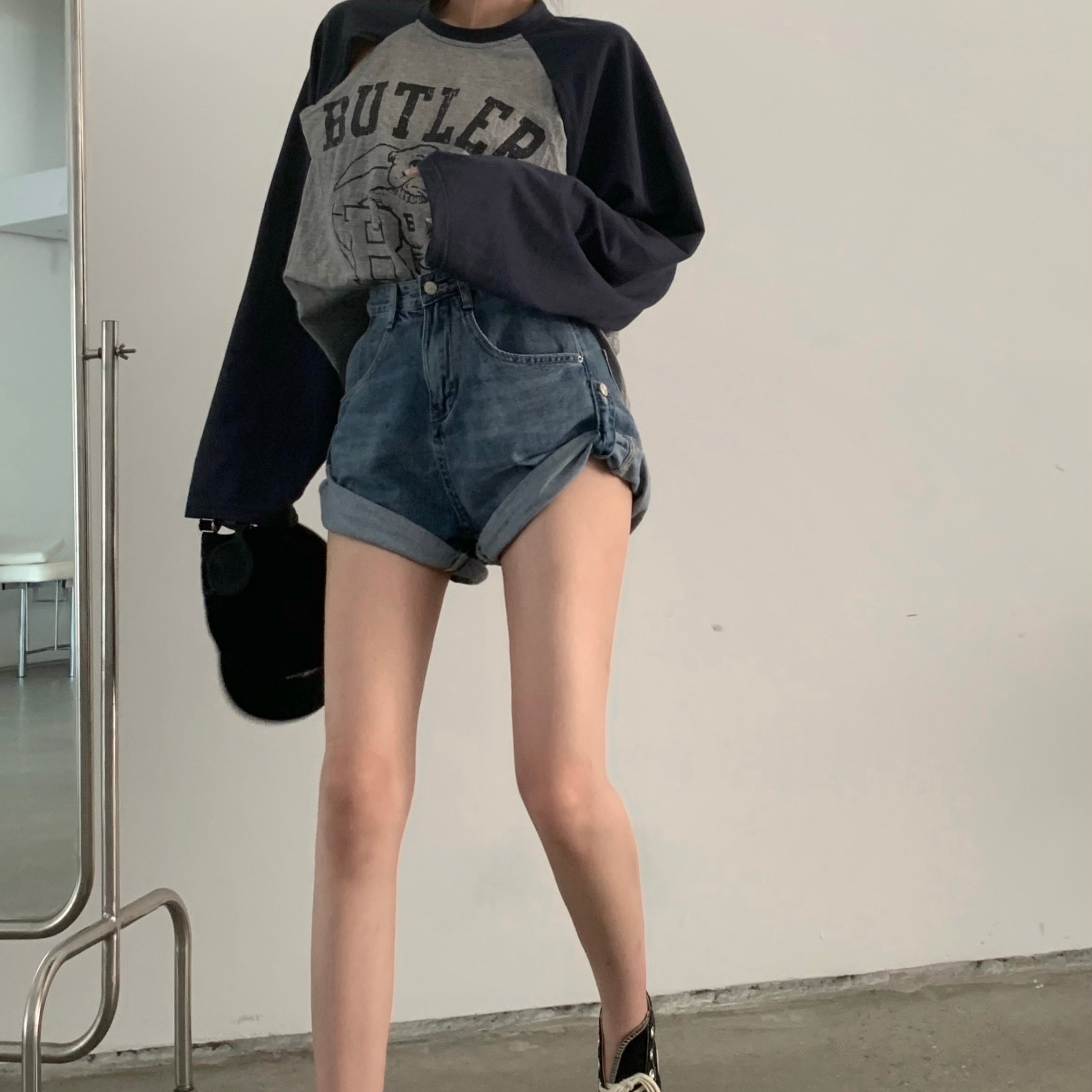 香港スタイル ホットガール カジュアルシャツ mry000112