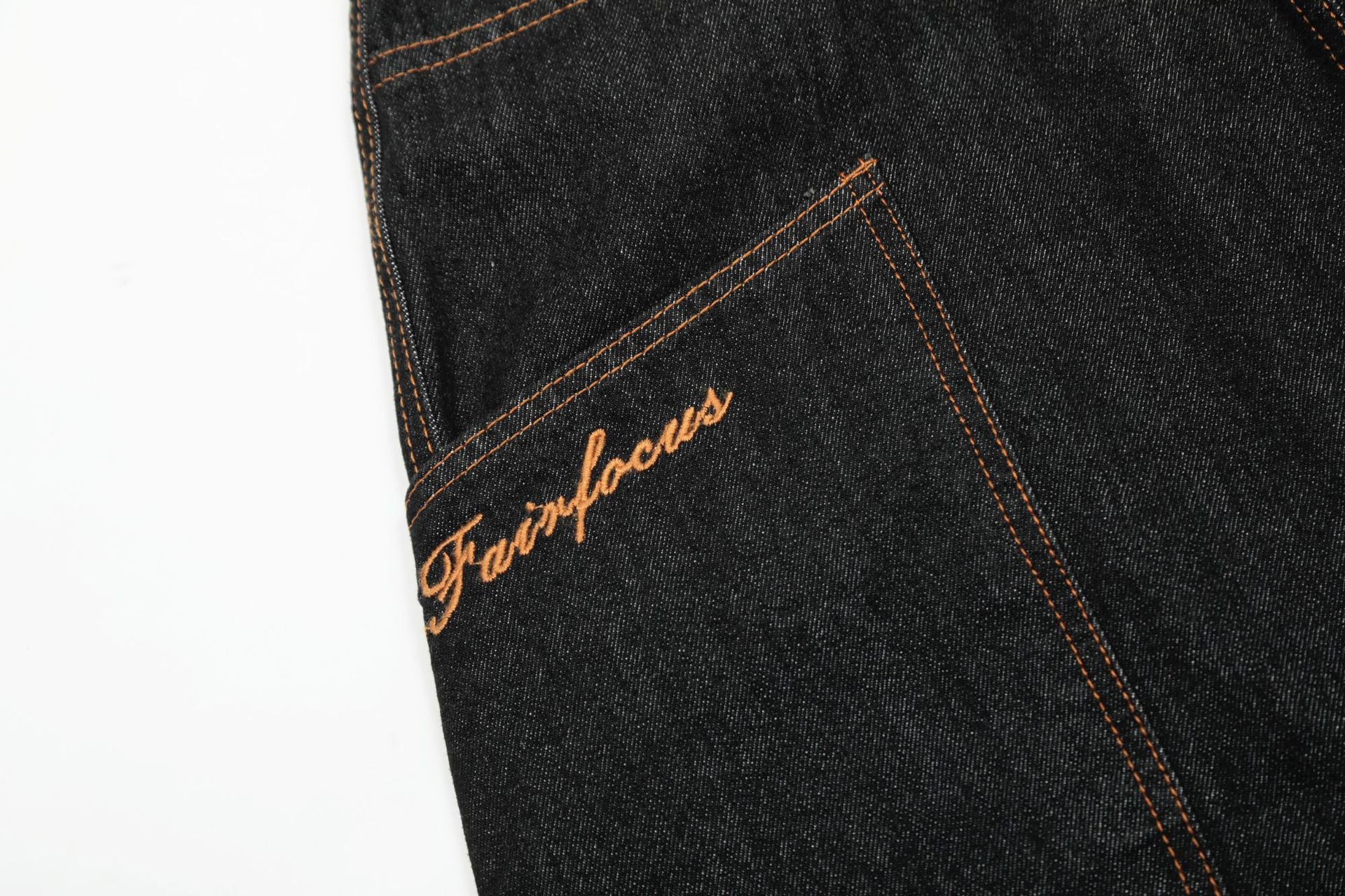 【COVER:FIT】 Cut Baggy Dark Denim Pants mry001865