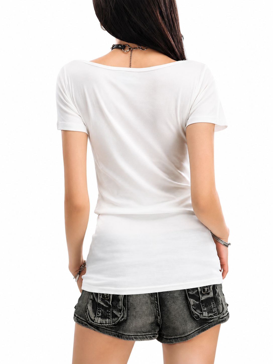 【トップス】クロスドレープTシャツ mry002443