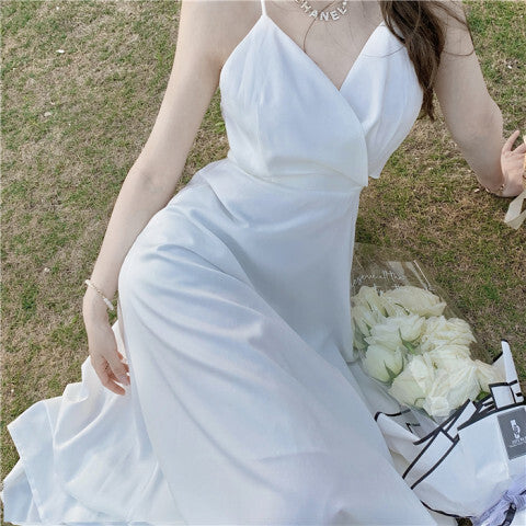 クリスクロス タイバック キャミドレス mry000233