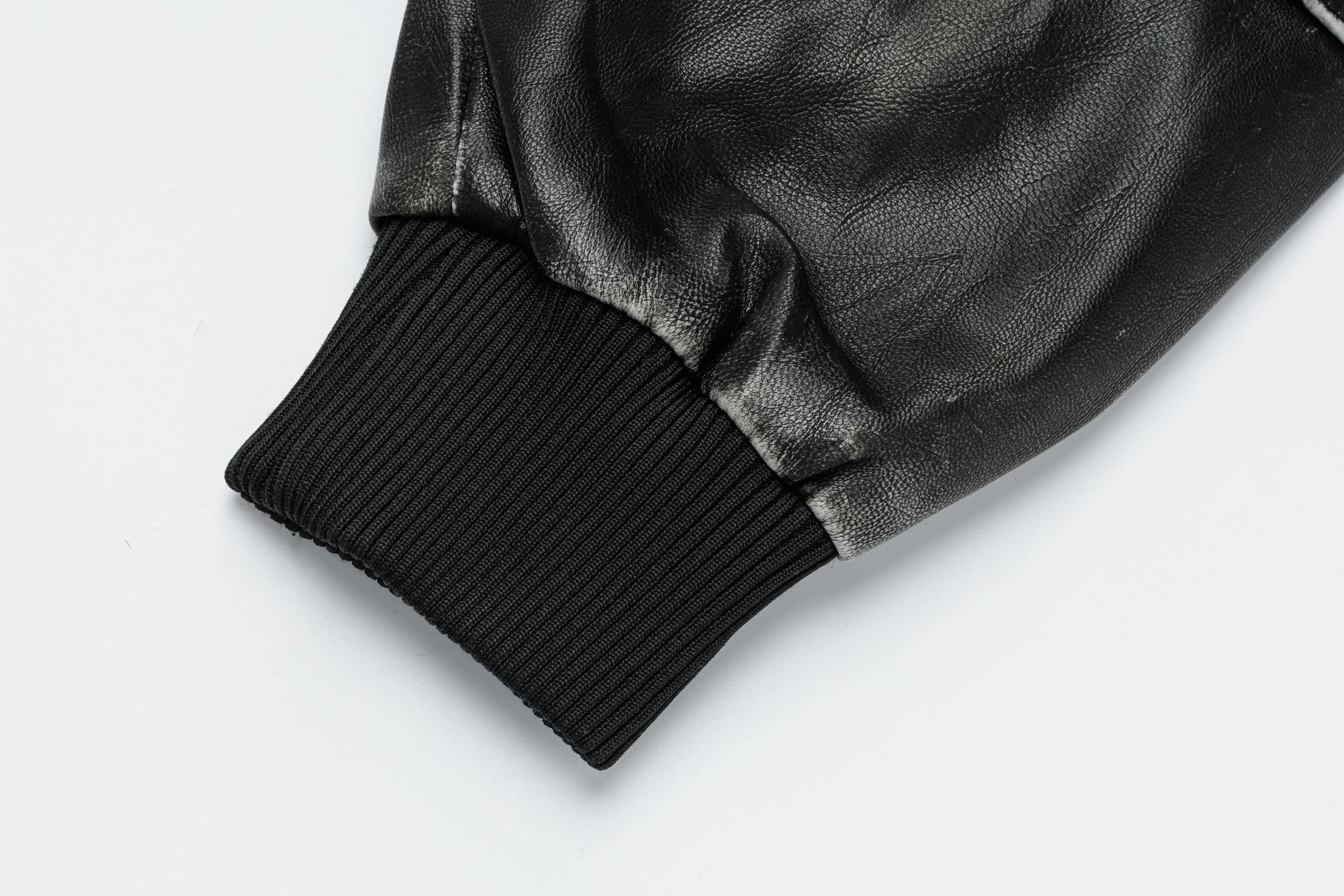 Cropped Leather Jacket mry002013