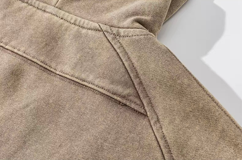 【評価★4.8以上/高品質】Vintage Wash Zip Hoodie mry001799