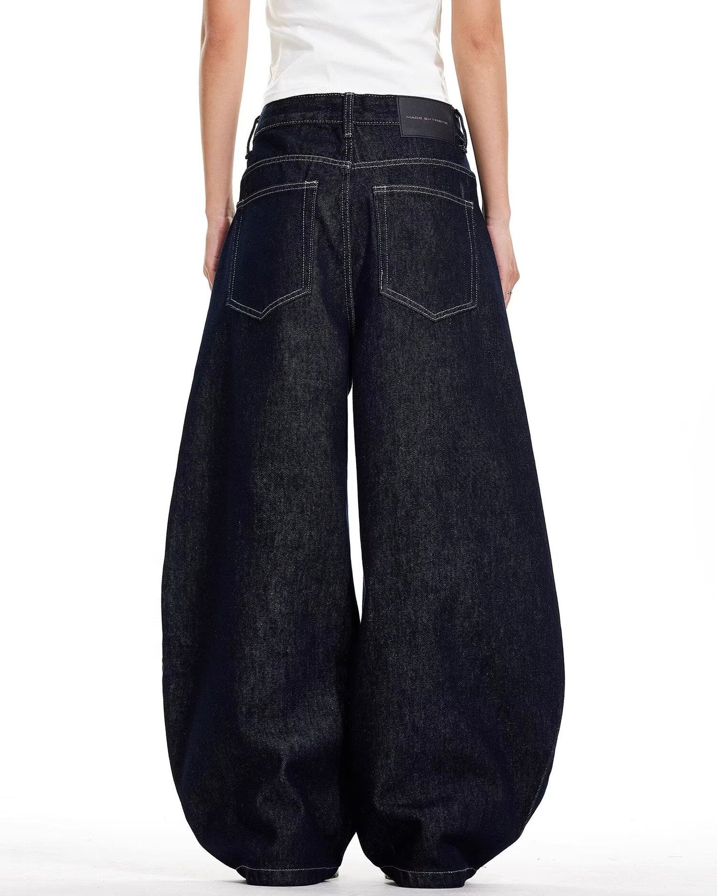 【COVER:FIT】 Extreme Balloon Wide-Leg Jeans mry001857