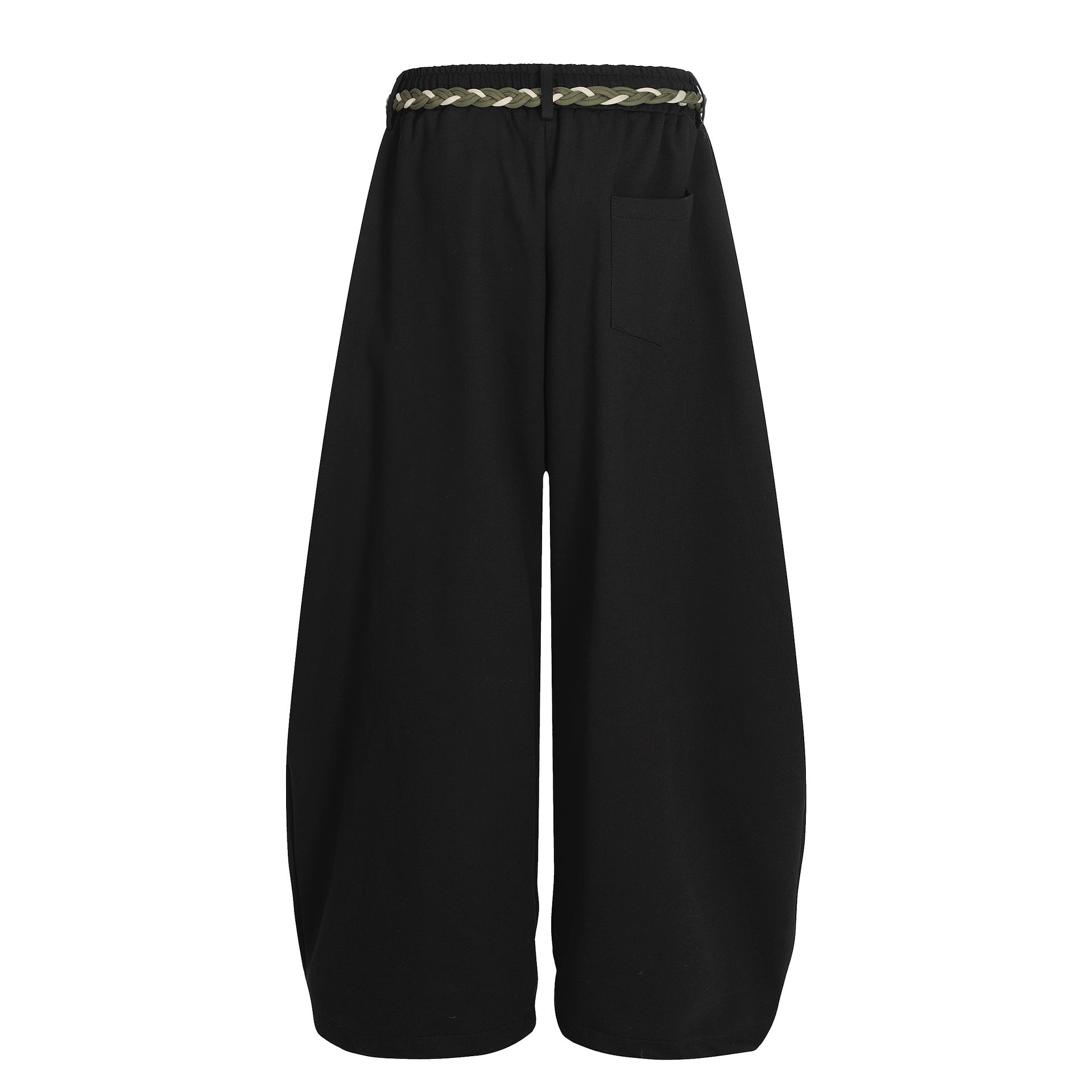 『SNS大人気パンツ💥』【2color】Belt Rope Wide Leg Sweatpants mry001805