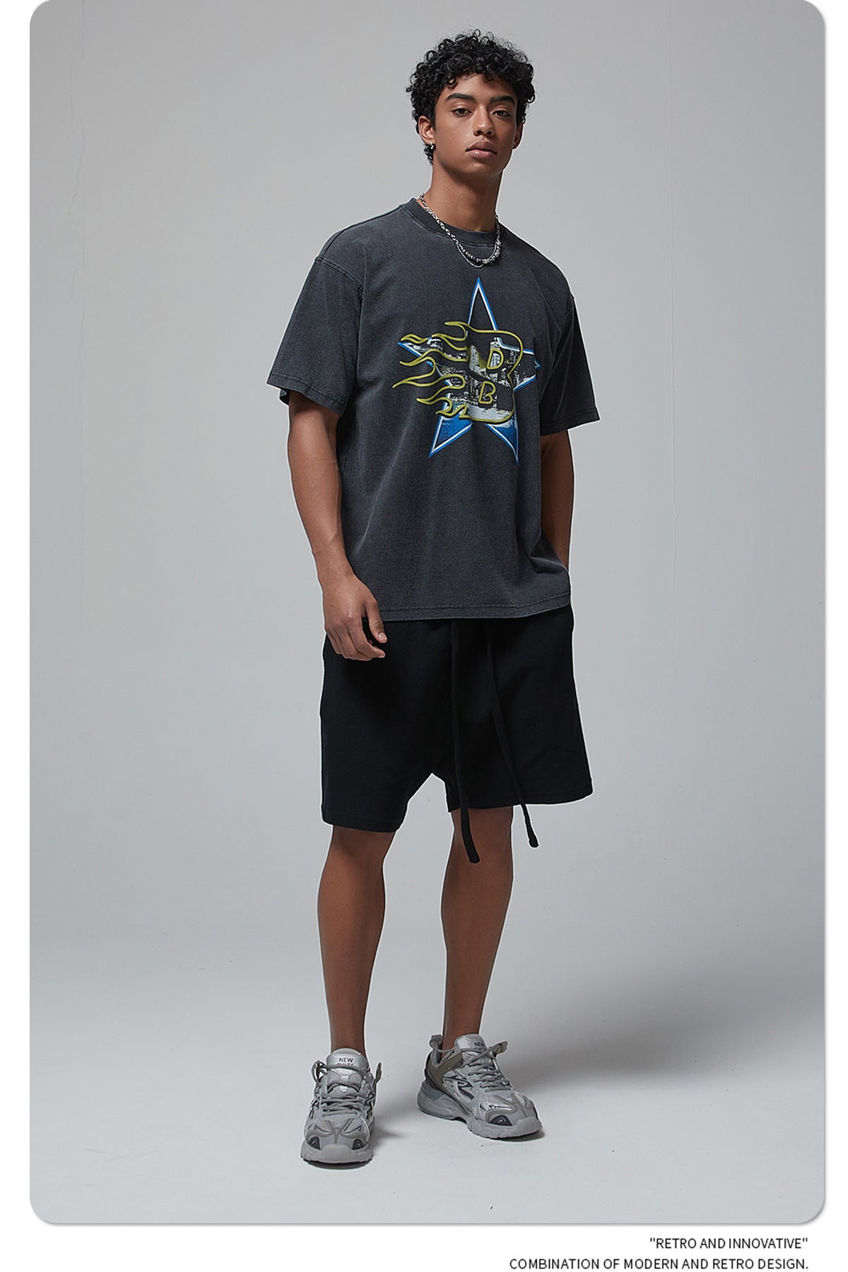 Flame Star Graphic T-Shirt mry001657