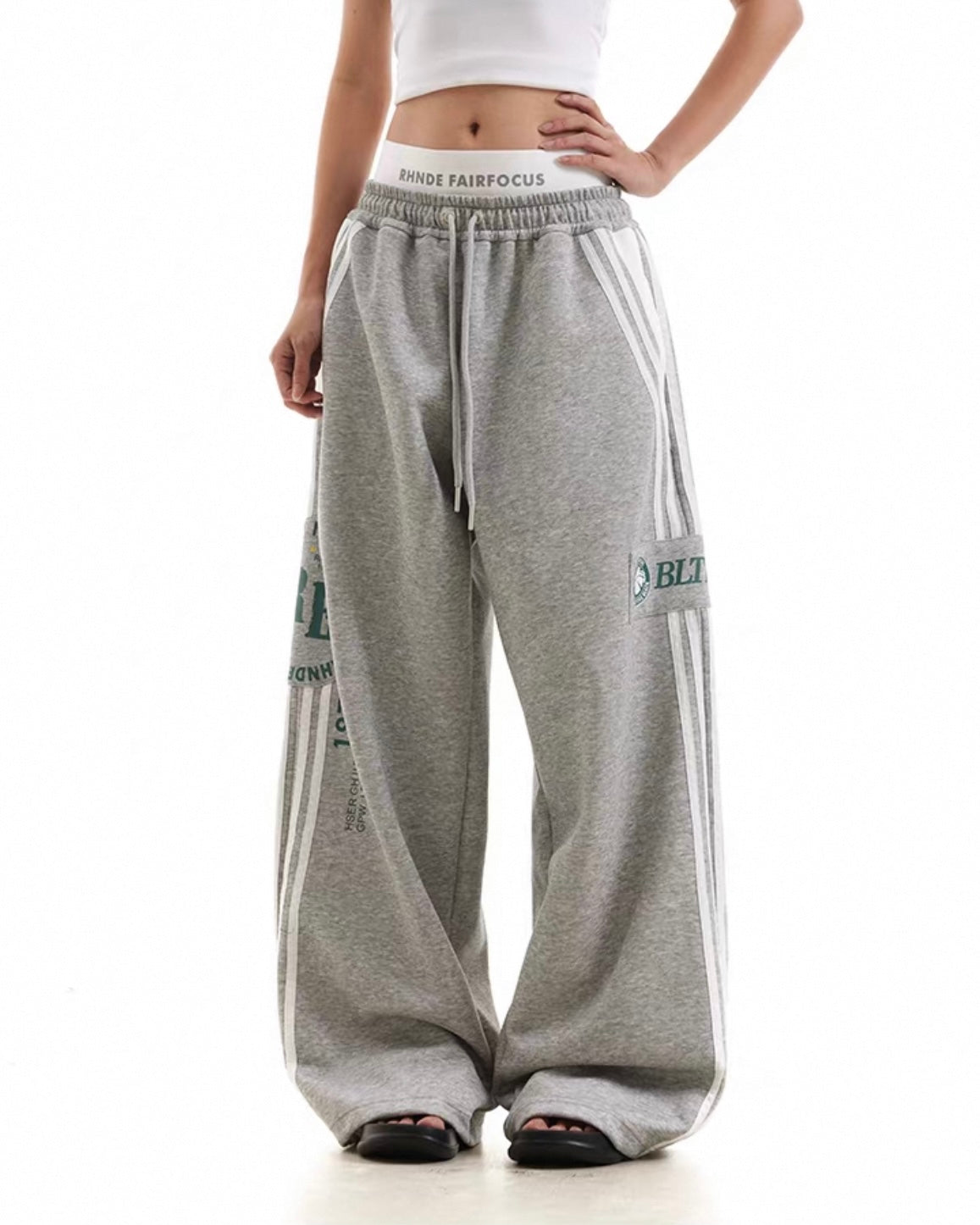 【YURU:FIT】Athletic Stripe Sweatpants mry001876