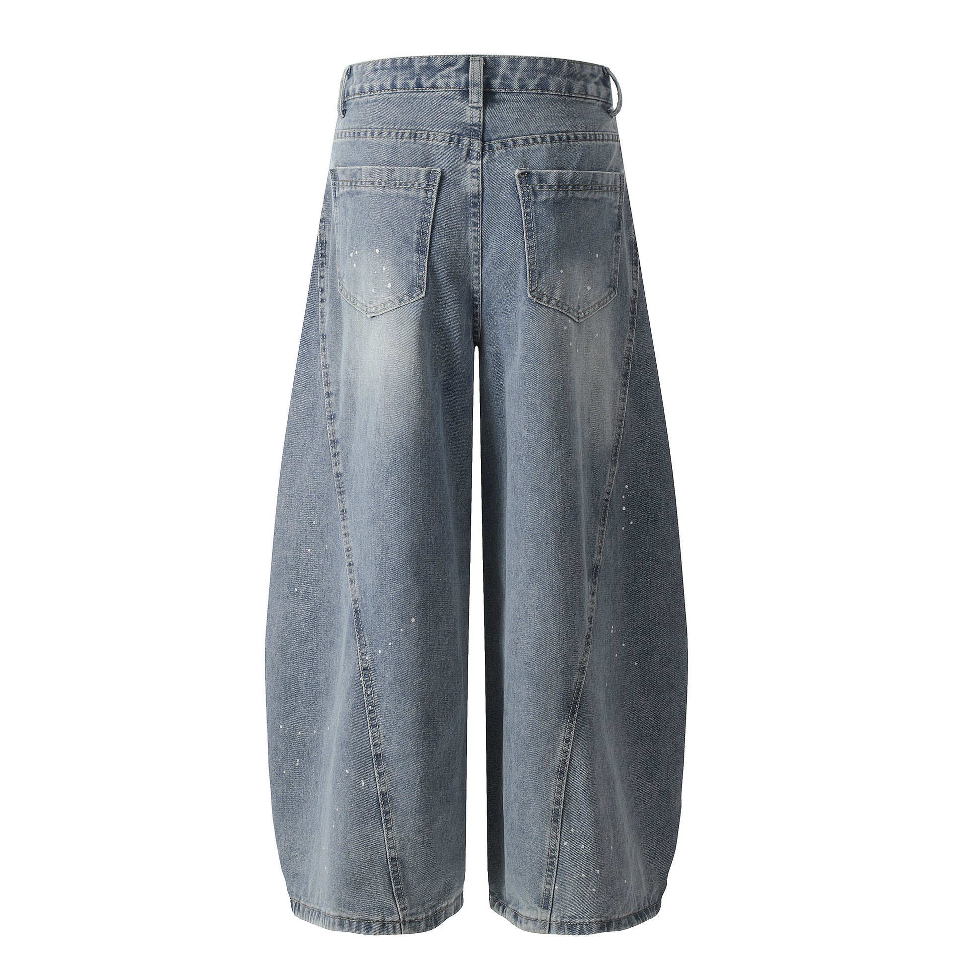 『評価★4.8以上/人気急上昇中💬💥』【COVER:FIT】2color Splatter Wash Balloon Denim Pants mry001753